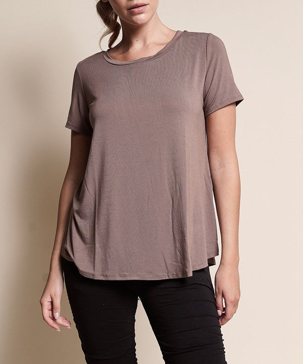 Bamboo Relaxed Fit Classic Top Fabina   