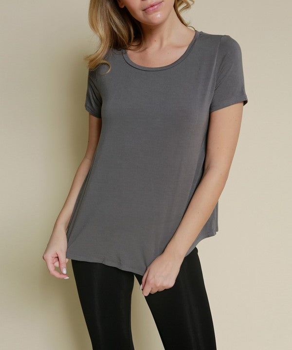 Bamboo Relaxed Fit Classic Top Fabina   