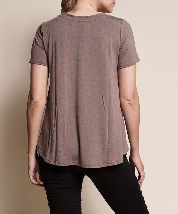 Bamboo Relaxed Fit Classic Top Fabina   