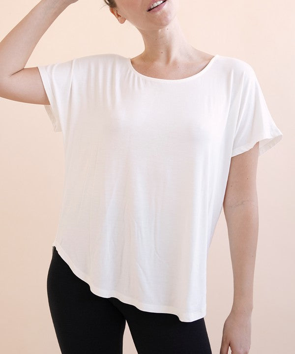 Bamboo Casual Dolman Sleeve Top Fabina   