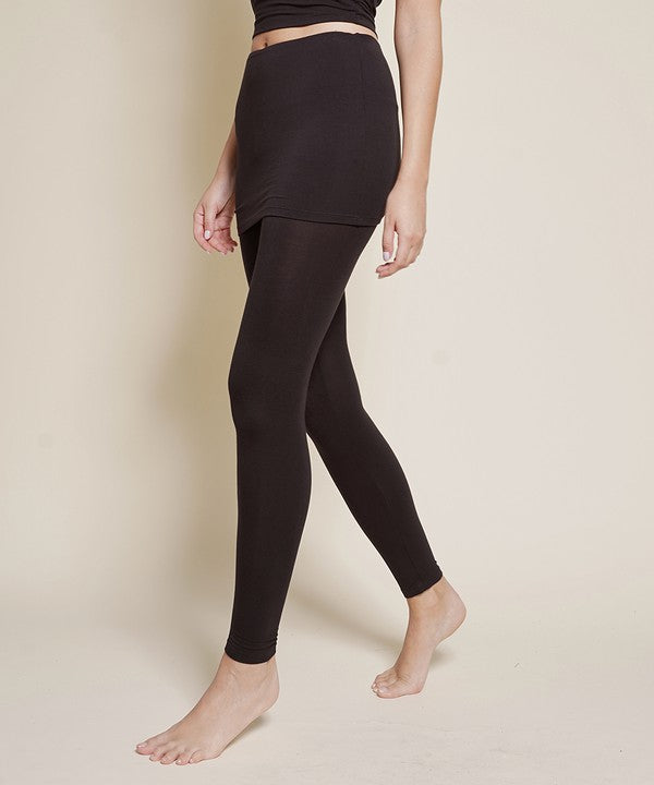 Bamboo One Piece Skirted Legging Fabina   