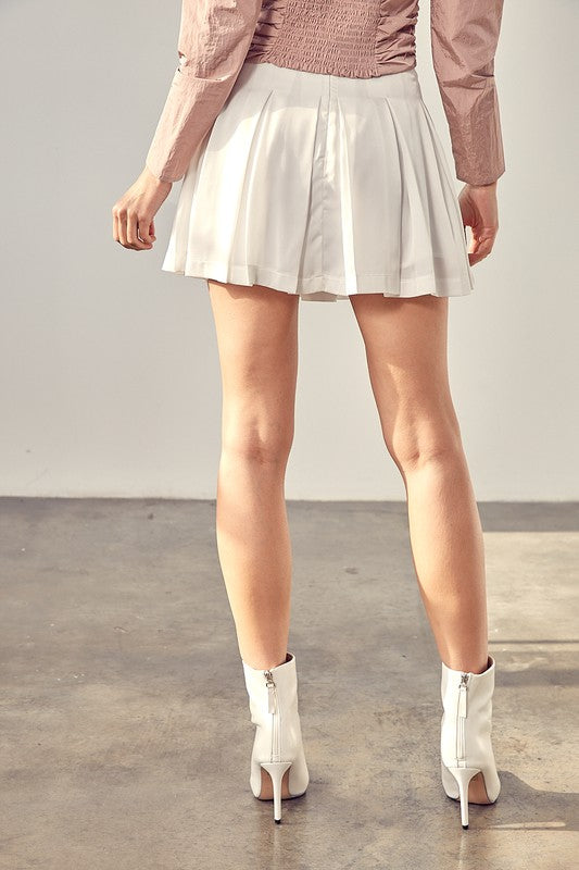 Pleated A Line Mini Skort Do + Be Collection   