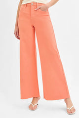 Tummy Control High Rise Wide Leg Palazzo Jeans With Plus Size Risen