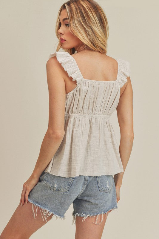 Trixie Sweetheart Ruffled Top Aemi + Co   