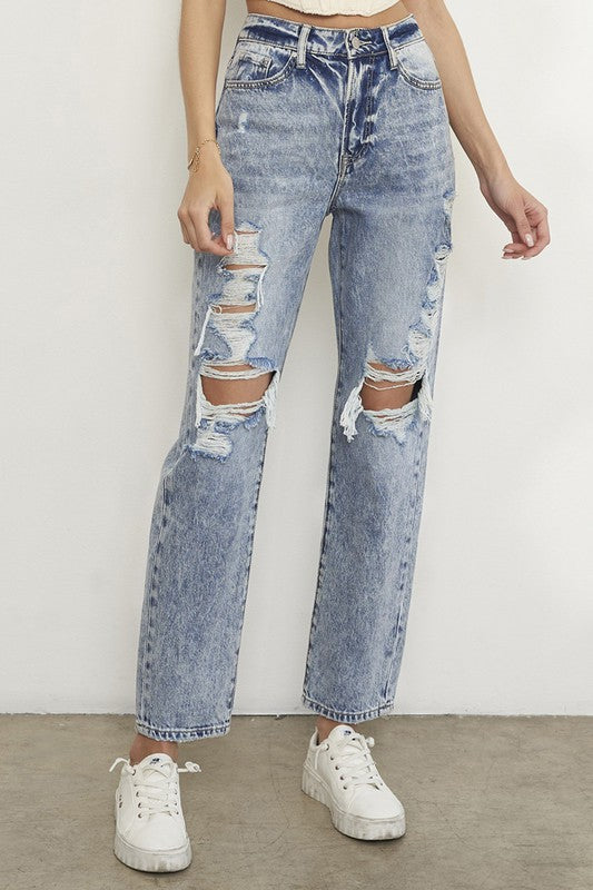 Slim Light Wash Boyfriend Jeans Insane Gene   