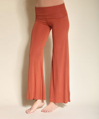 Bamboo Classic Palazzo Pants Fabina RUST S 