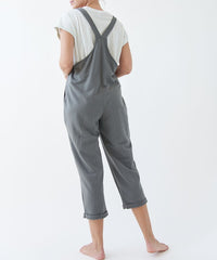 Brushed Organic Hemp Relaxed Fit Overalls Fabina   