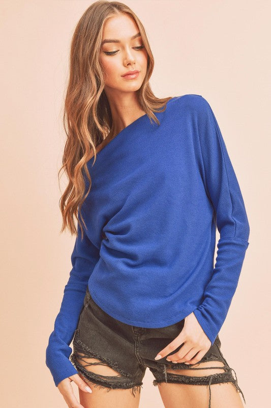 Lula Off Shoulder Thermal Long Sleeve Top Aemi + Co   