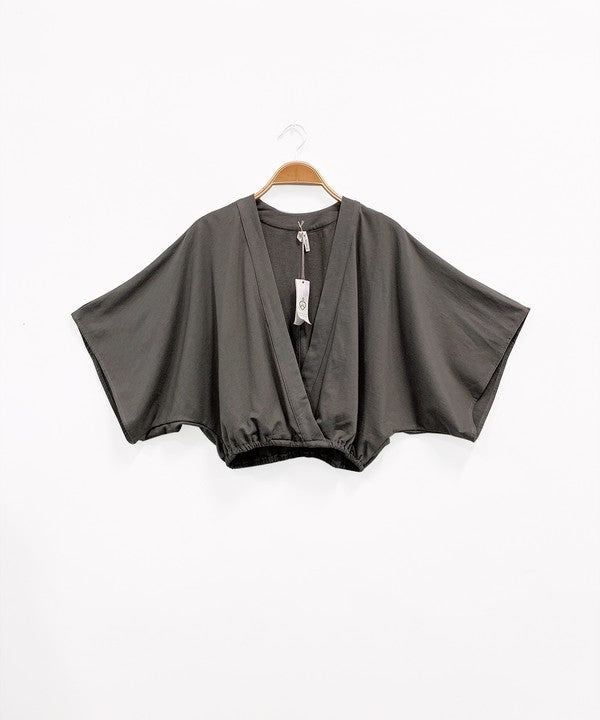 Hemp Kimono Crop Top Fabina   