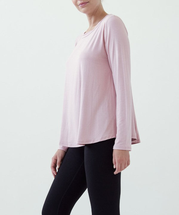 Bamboo Classic Long Sleeve Relaxed Top Fabina   