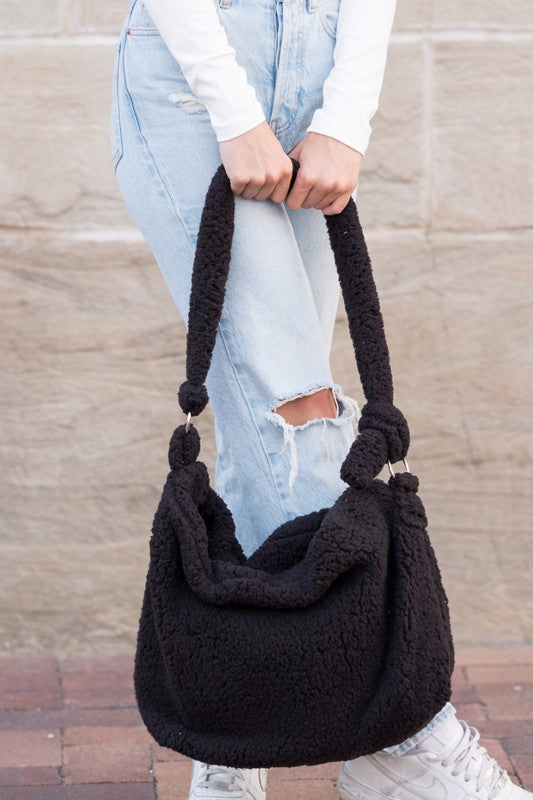 Boucle Sherpa Messenger Bag SALE   