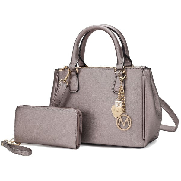 Ruth Satchel Bag with Wallet by Mia MKF Collection by Mia K   