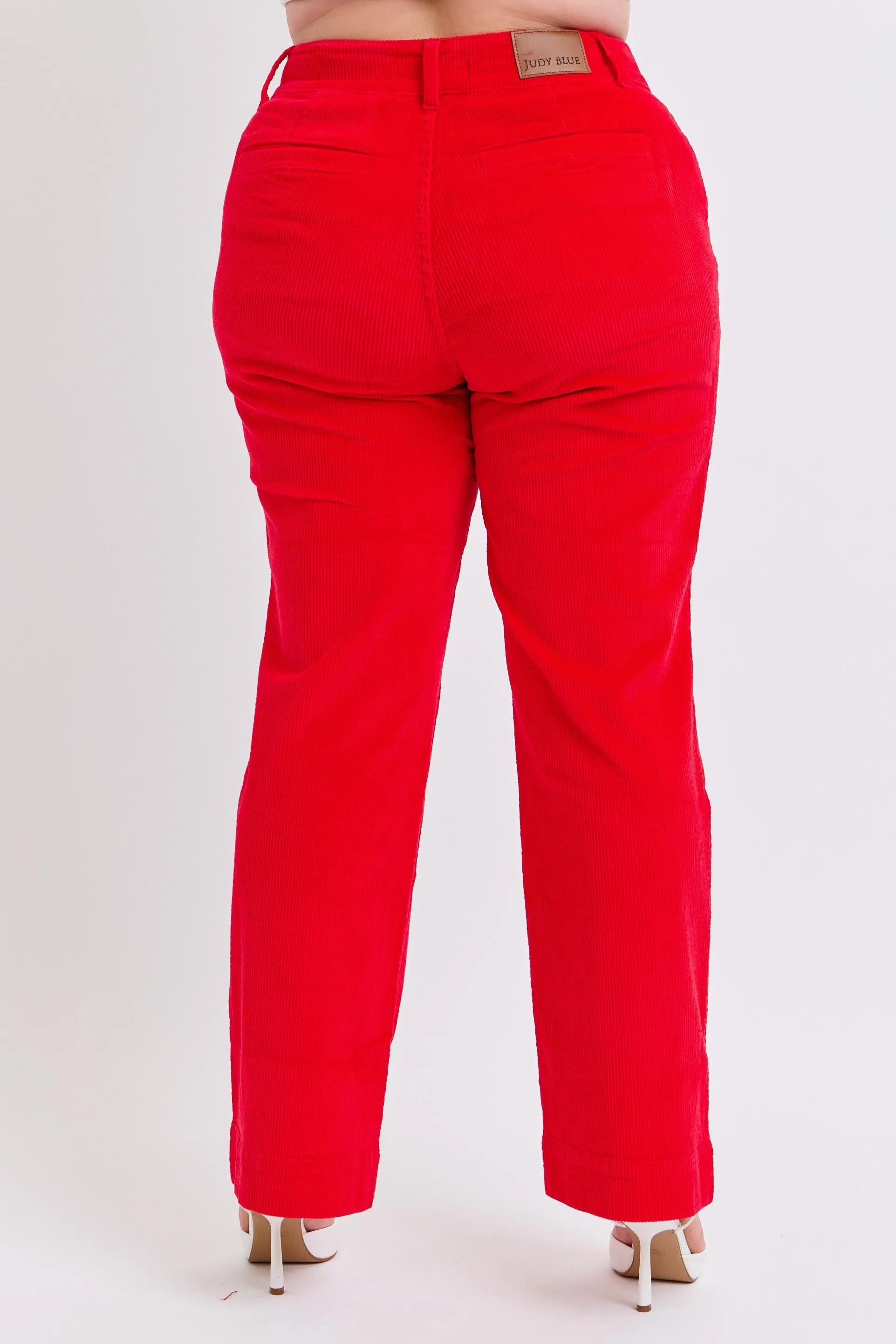 Plus Size High Waist Corduroy Trouser Wide Judy Blue