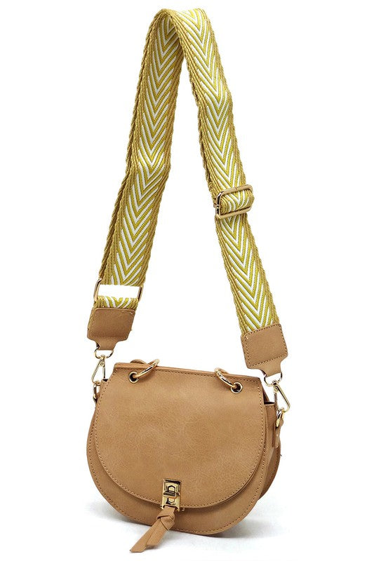 Flap Saddle Satchel Crossbody Guitar Strap Bag Simmer & Fay   