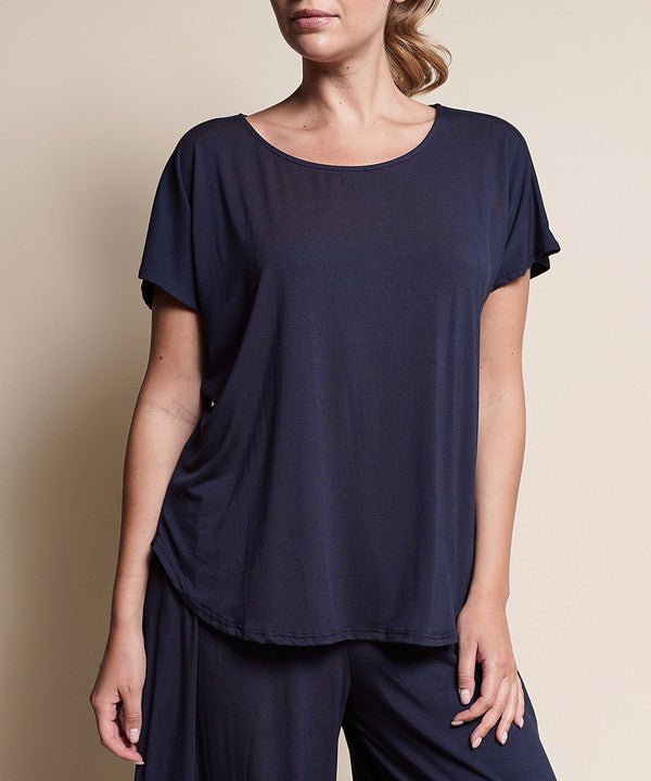 Bamboo Casual Dolman Sleeve Top Fabina   