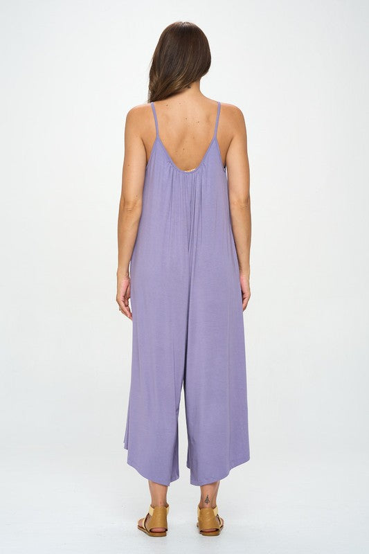 Lavender Modal Spandex Soft Knit Jumpsuit Renee C.   