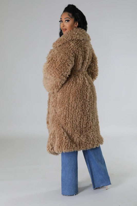 ATHINA Fuzzy Fur Winter Heavy Jacket Athina   