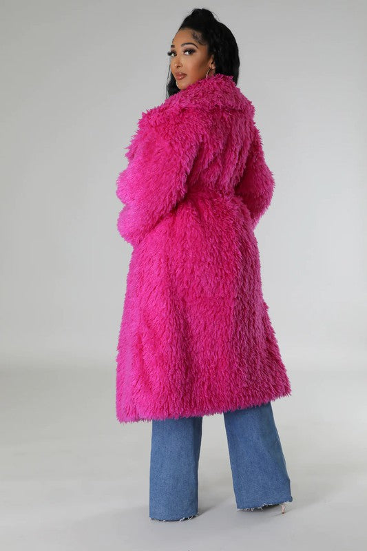 ATHINA Fuzzy Fur Winter Heavy Jacket Athina   