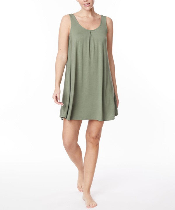 Bamboo Pajama Casual Cami Dress Fabina   