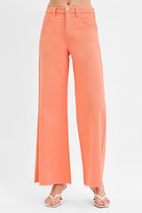 Tummy Control High Rise Wide Leg Palazzo Jeans With Plus Size Risen