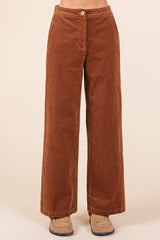 Corduroy Back Elastic Waist Pants Mittoshop   