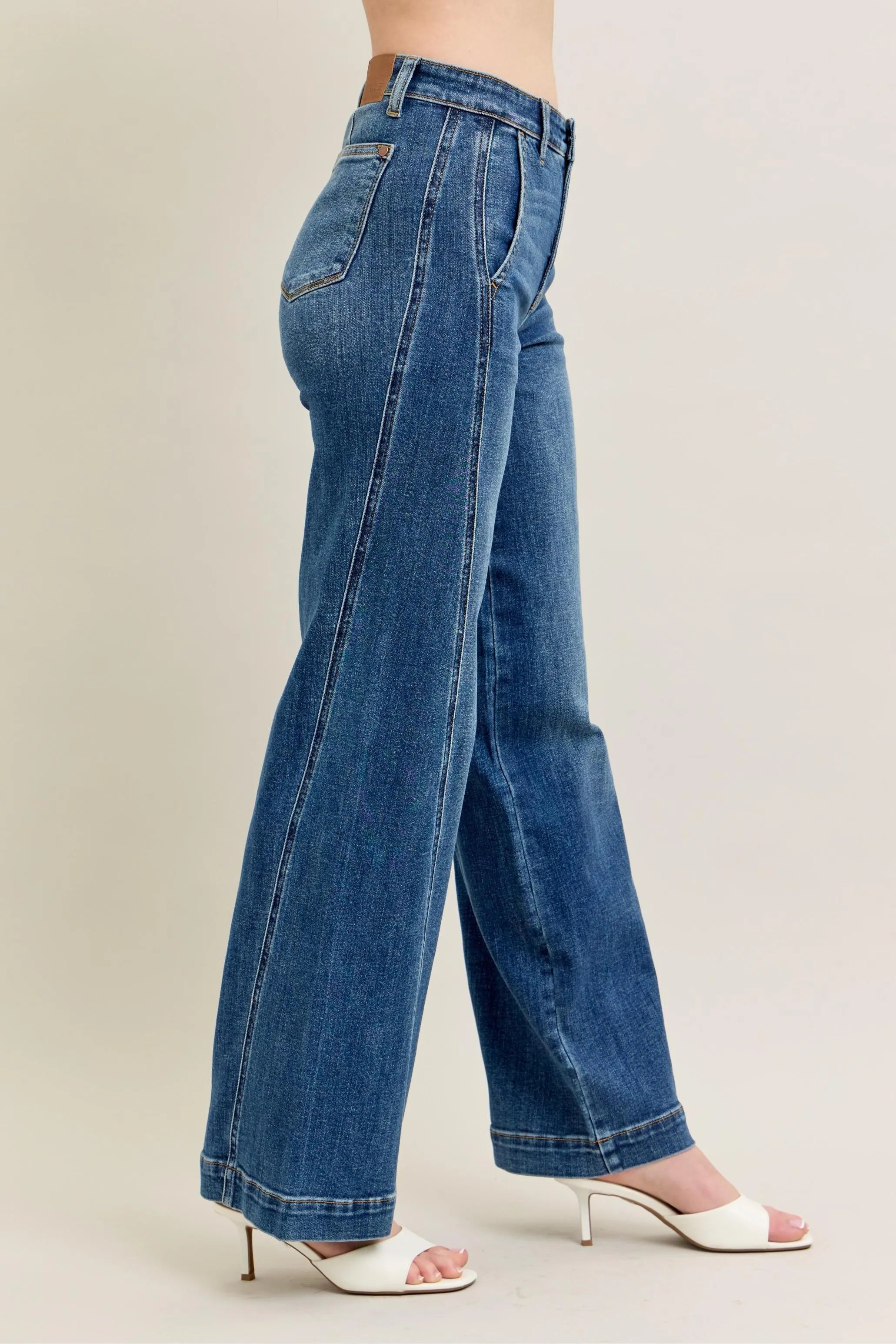 High Waist Wide Leg Jeans With Plus Size Judy Blue
