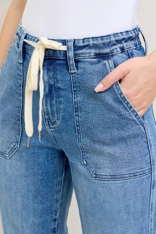 High Waist Denim Jogger Judy Blue