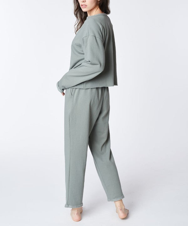 Recycled Cotton Loungewear Set Fabina   