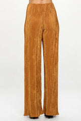 Caramel Plisse High Waist Pants Renee C.   