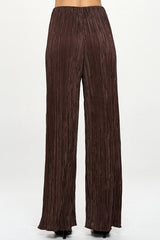 Brown Plisse High Waist Pants Renee C.   