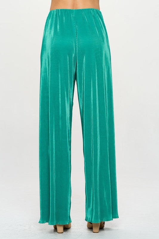 Green Plisse High Waist Pants Renee C.   