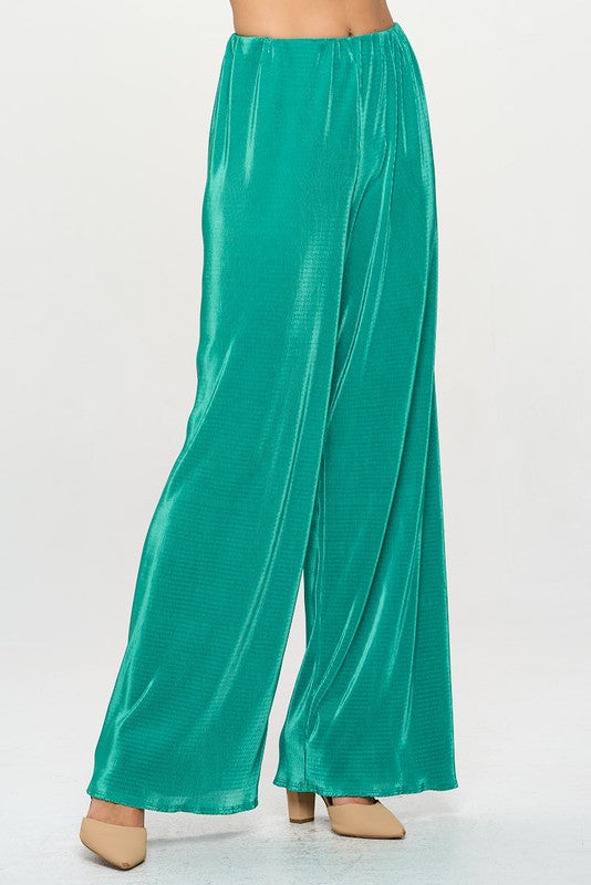 Green Plisse High Waist Pants Renee C.   