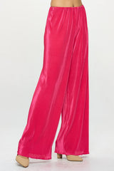 Fuchsia Plisse High Waist Pants Renee C.   