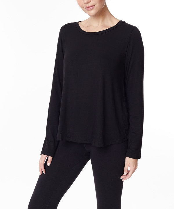 Bamboo Classic Long Sleeve Relaxed Top Fabina   