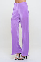 Lavender Plisse High Waist Pants Renee C.   