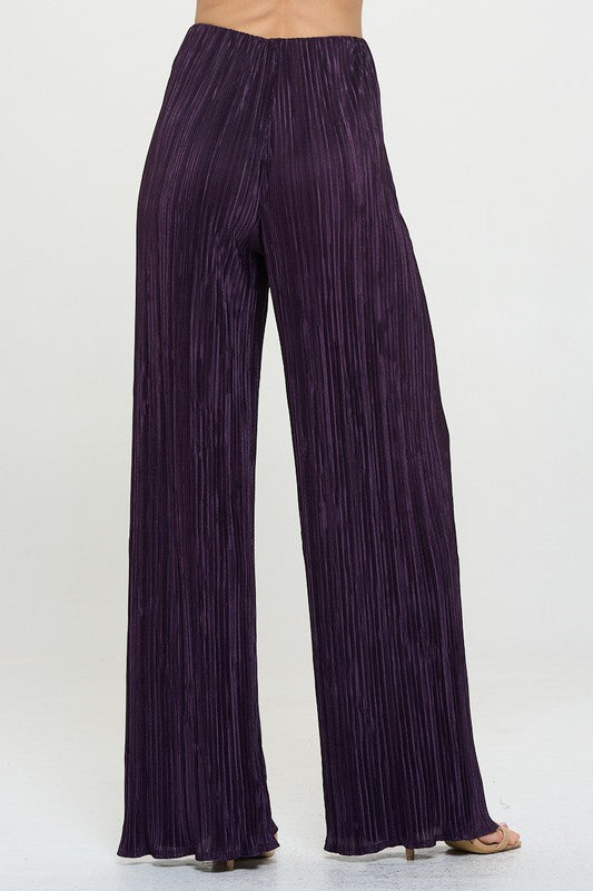 Purple Plisse High Waist Pants Renee C.   