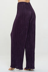 Purple Plisse High Waist Pants Renee C.   