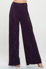 Purple Plisse High Waist Pants Renee C.   