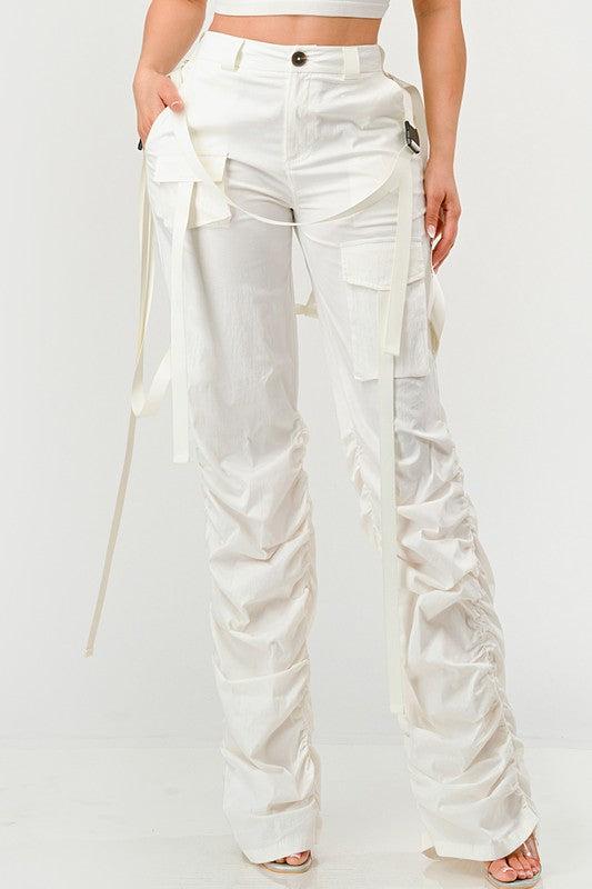 Ruched Utility Elegance Pants Athina   