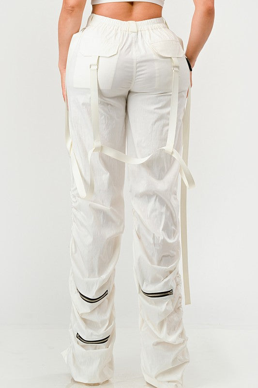 Ruched Utility Elegance Pants Athina   