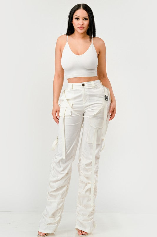 Ruched Utility Elegance Pants Athina   