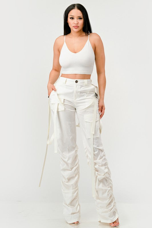 Ruched Utility Elegance Pants Athina   