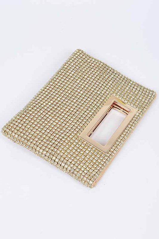 Rhinestone Studded Evening Convertible Clutch Bag Artini Accessories   