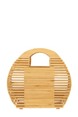 Bamboo Ark Hand Round Shape Bag ICCO ACCESSORIES BIEGE OS 