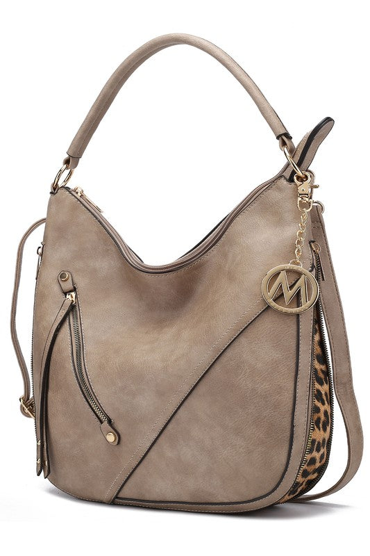 Lisanna Hobo Shoulder Bag by Mia K MKF Collection by Mia K Beige One Size 