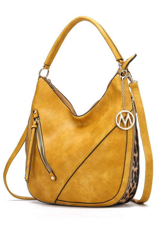 Lisanna Hobo Shoulder Bag by Mia K MKF Collection by Mia K Mustard One Size 