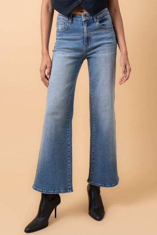 High Rise Relaxed Wide Leg Jeans Insane Gene   