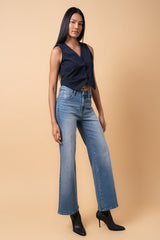 High Rise Relaxed Wide Leg Jeans Insane Gene   