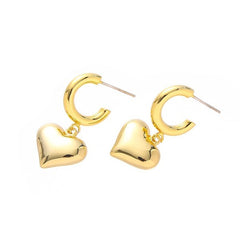 Radiant Heartbeat Gold Earrings SOCALI   