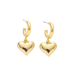 Radiant Heartbeat Gold Earrings SOCALI   